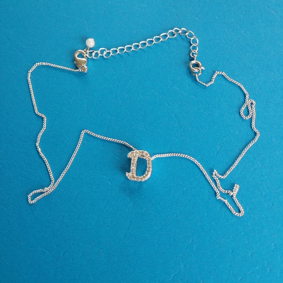 Necklace Initial D Silver Valentines Christmas Birthday Gift - Picture 2 of 12
